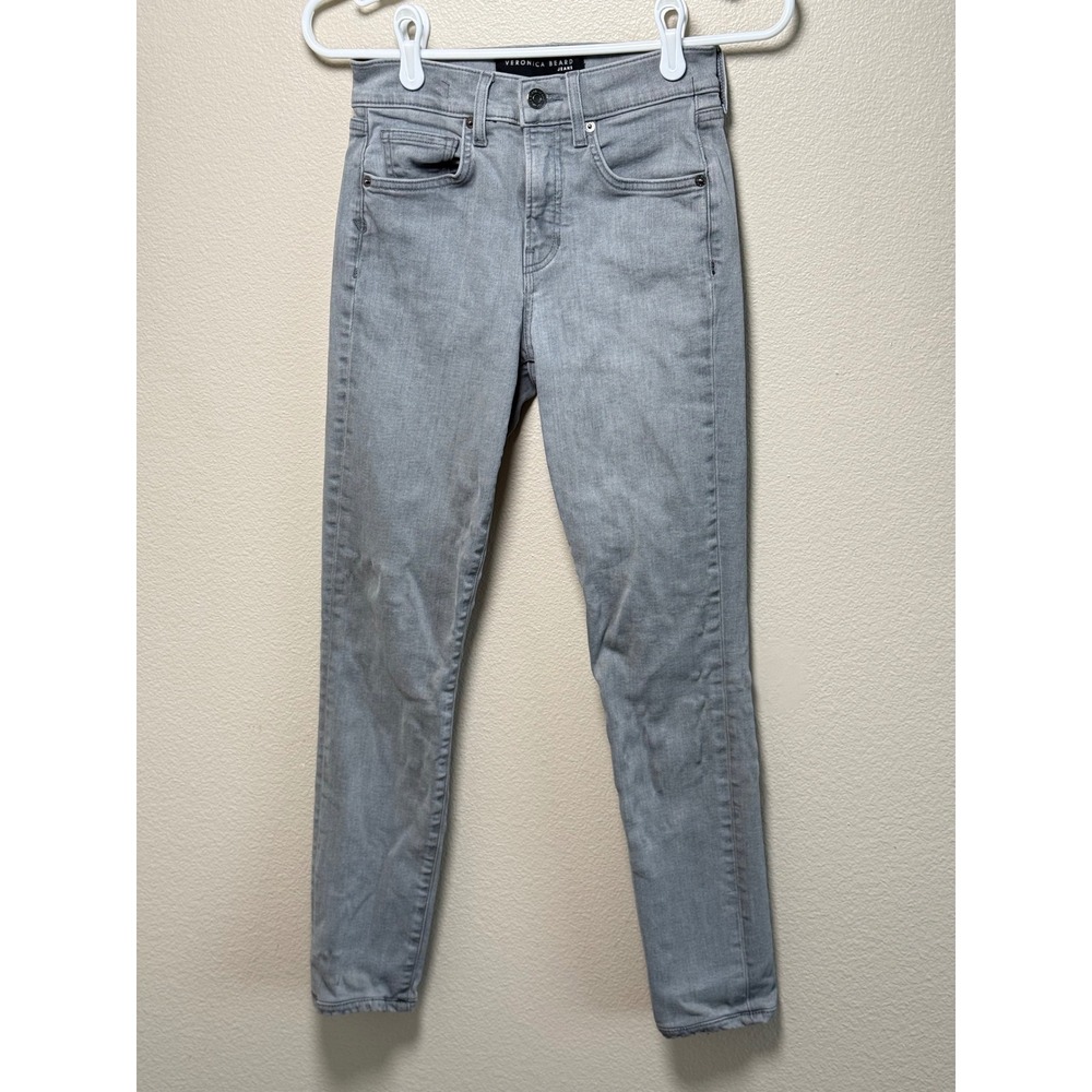 Veronica Beard Debbie Skinny High Rise Jeans Winter Grey Size 25 J21094720001WG